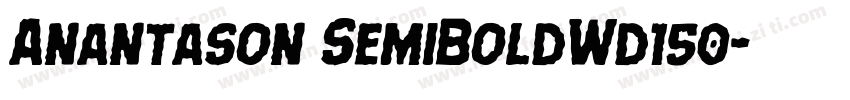 Anantason SemiBoldWd150字体转换